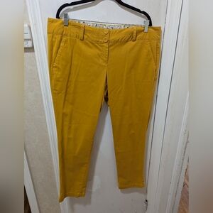 Land's End 16P Mustard Yellow Suede Like Pants